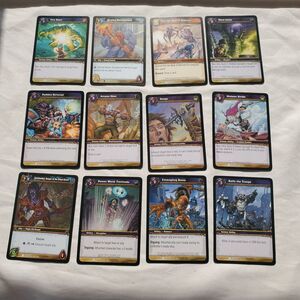 World Of Warcraft WOW 12 Card Commons Lot NM Rally The Troops Entangling Roots